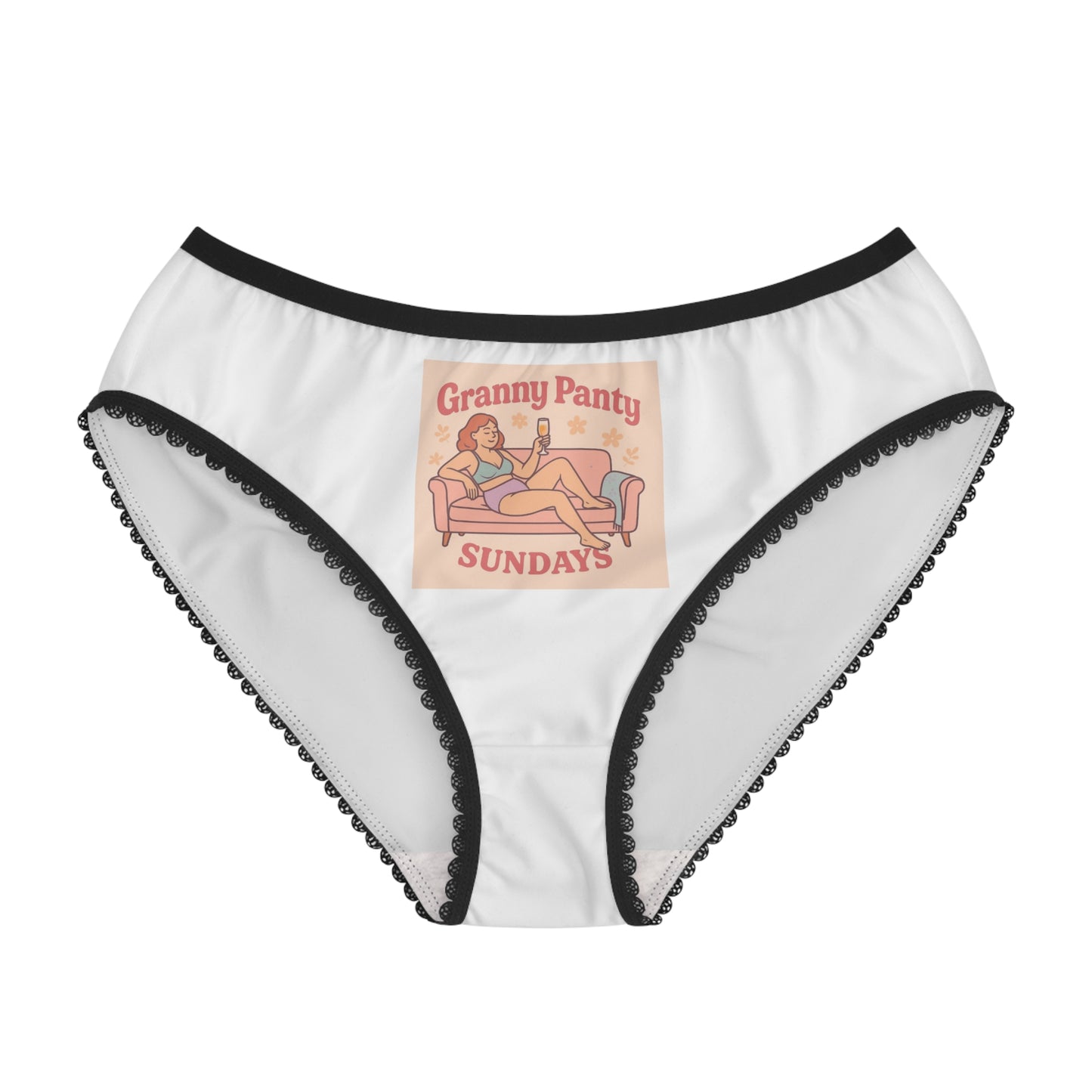 Where it all started! Granny Panty Sundays comfy granny panties. Go ahead girl, lounge in your granny panties and apologize to no-one.